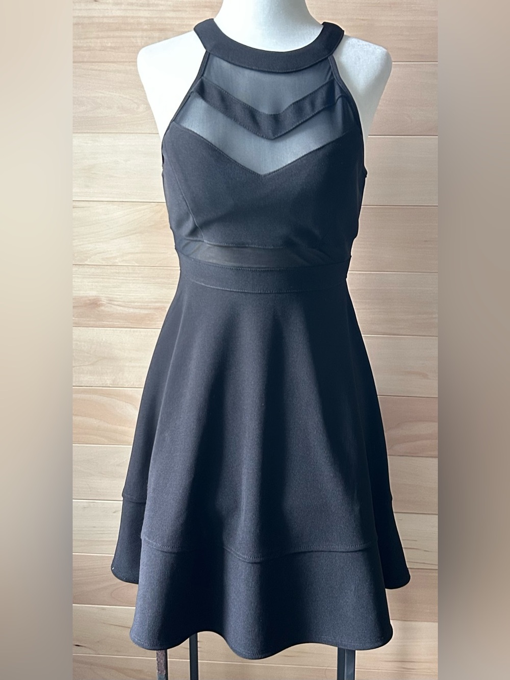 Le Chateau Black Midi Dress Size XS sleeveless